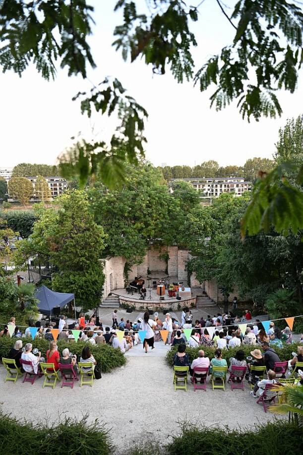 Théâtre de verdure Photo du théâtre de verdure de Courbevoie en 2023