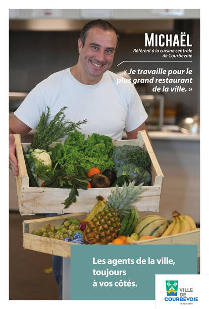 Campagne de communication municipale de la Ville de Courbevoie- Les métiers - Novembre 2022 - Michael