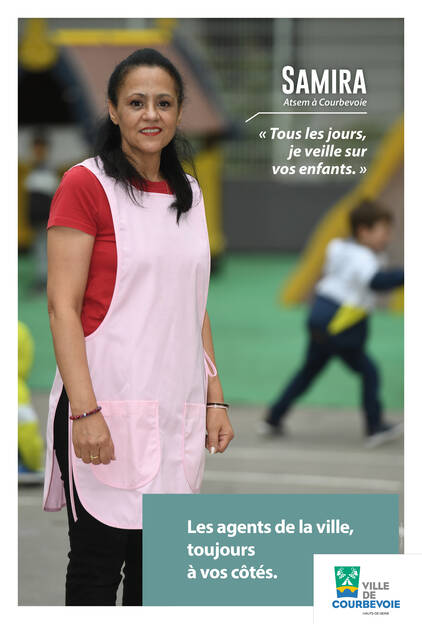 Campagne de communication municipale de la Ville de Courbevoie- Les métiers - Novembre 2022 - Samira
